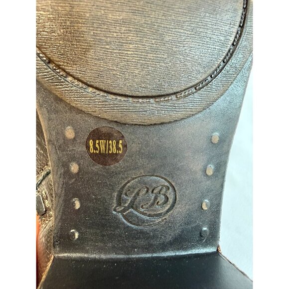Lucky Brand Basel Ankle Booties Womens Size 8.5W Metallic Pewter Block Heel - Picture 10 of 12